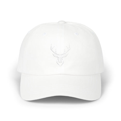 Deer Skull Dad Cap — Minimal Rustic Antler Baseball Hat