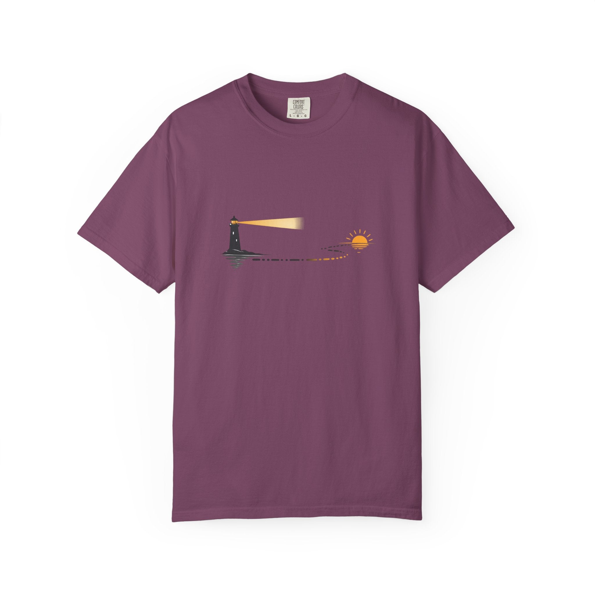 Lighthouse Sunset Graphic T-Shirt