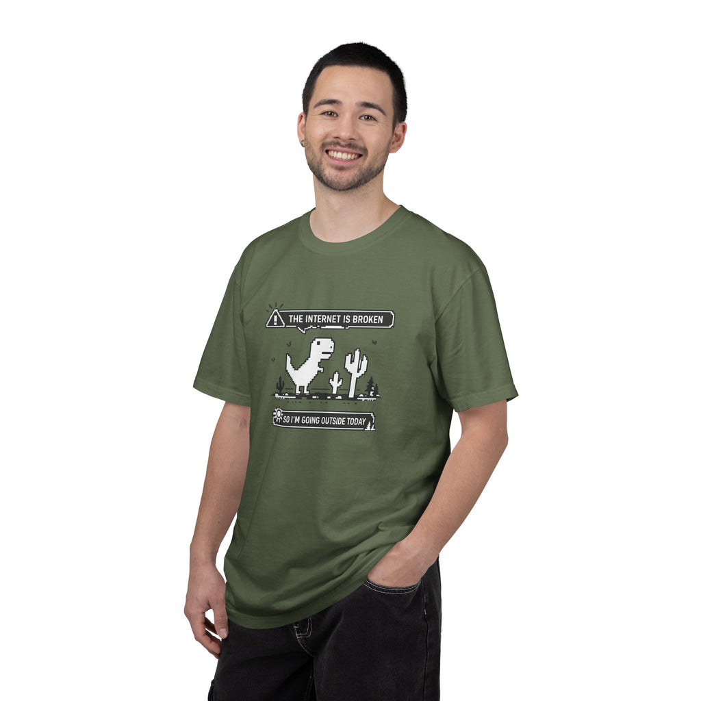 The Internet Is Broken — Dino Offline Graphic T-Shirt