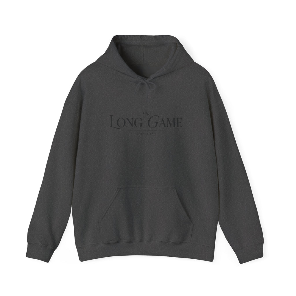 The Long Game Hoodie — Minimalist Motivational Pullover