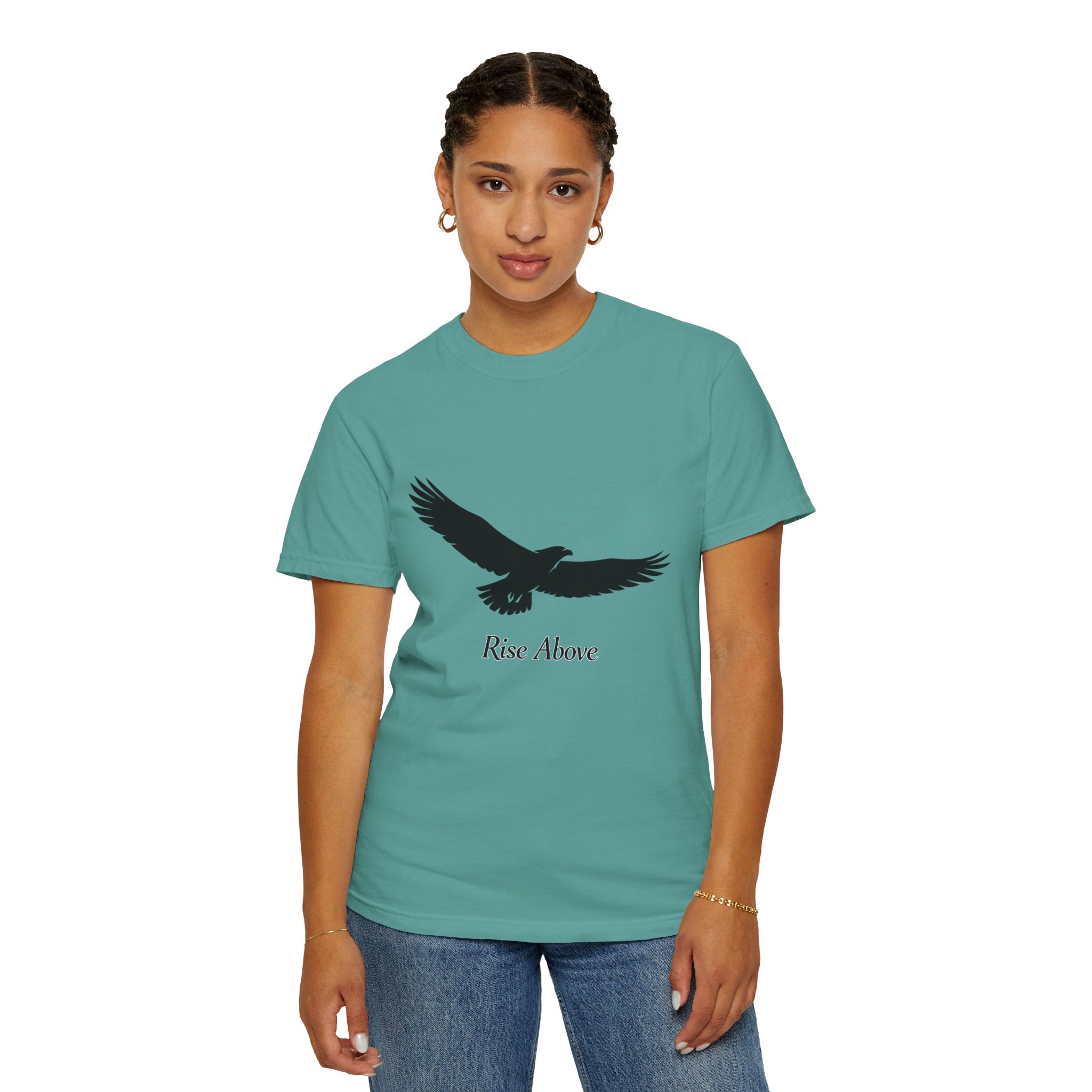 Eagle "Rise Above" T-Shirt — Inspirational Graphic Tee