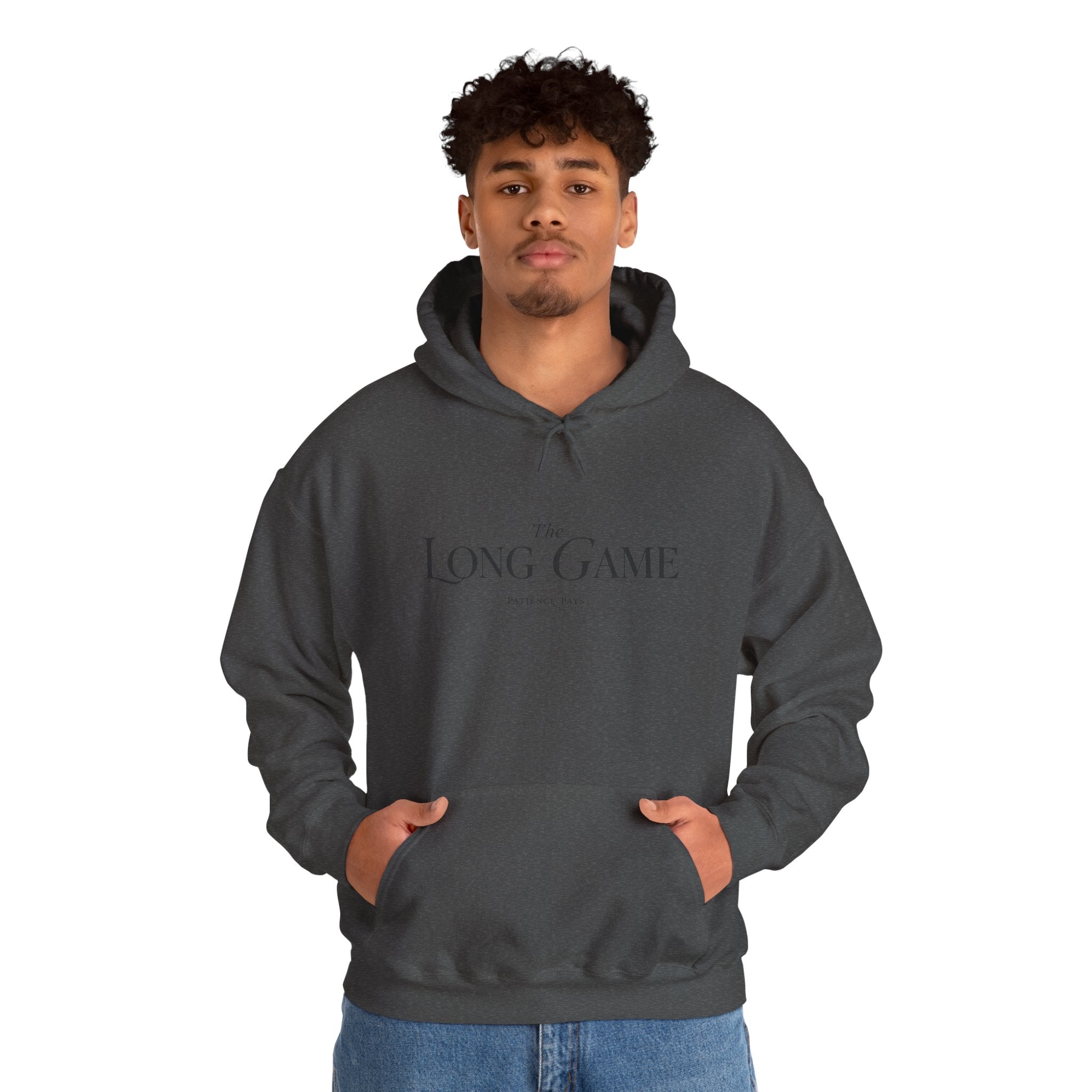 The Long Game Hoodie — Minimalist Motivational Pullover