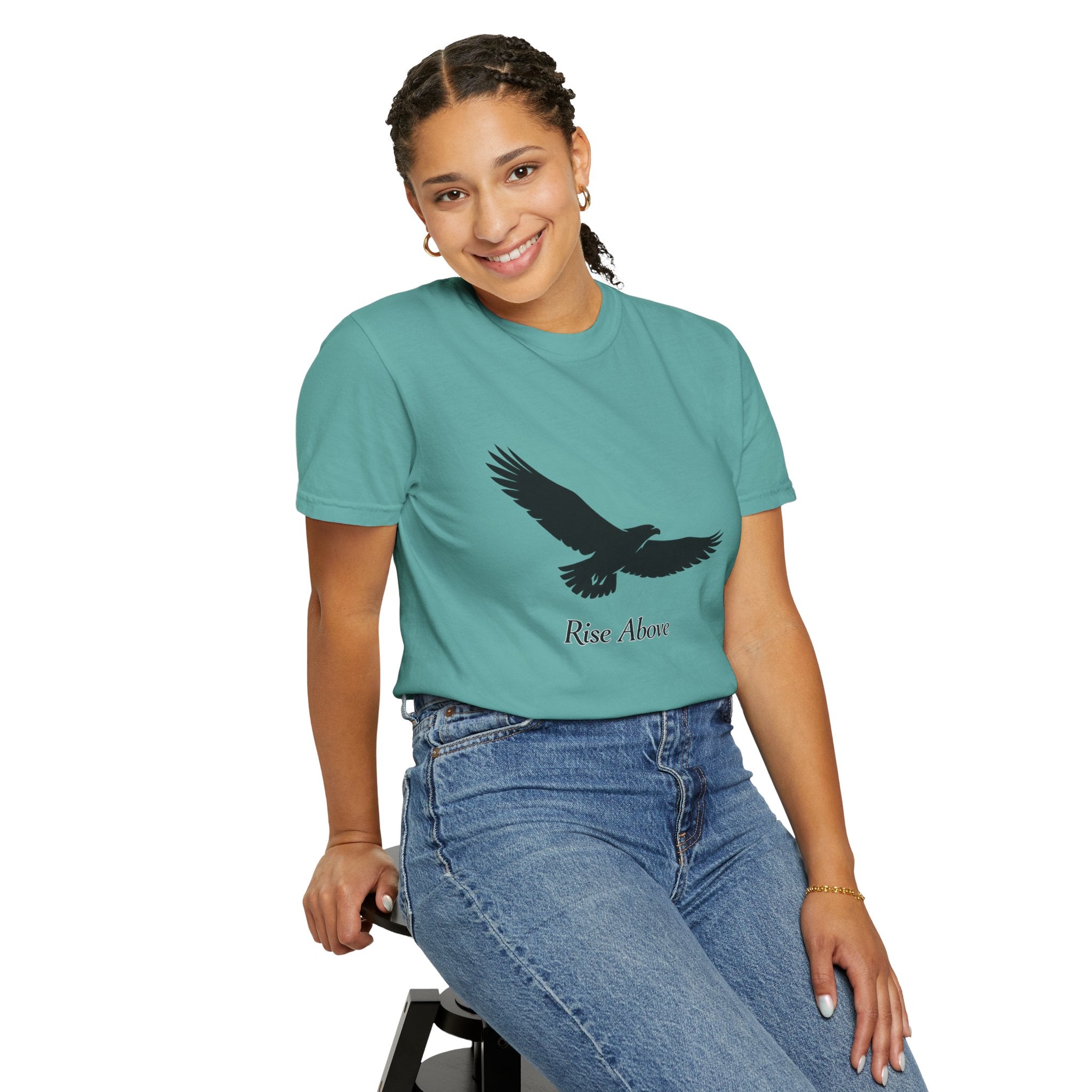 Eagle "Rise Above" T-Shirt — Inspirational Graphic Tee
