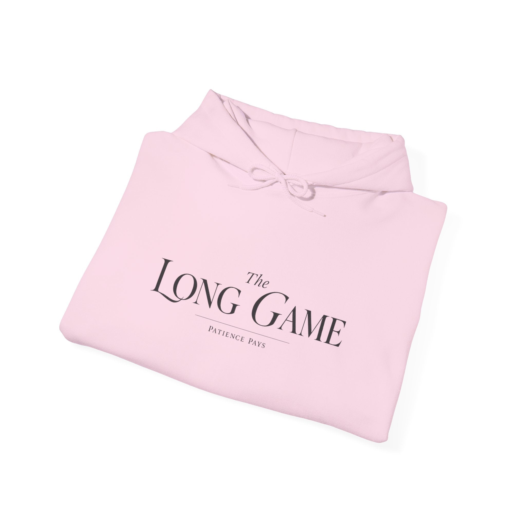 The Long Game Hoodie — Minimalist Motivational Pullover