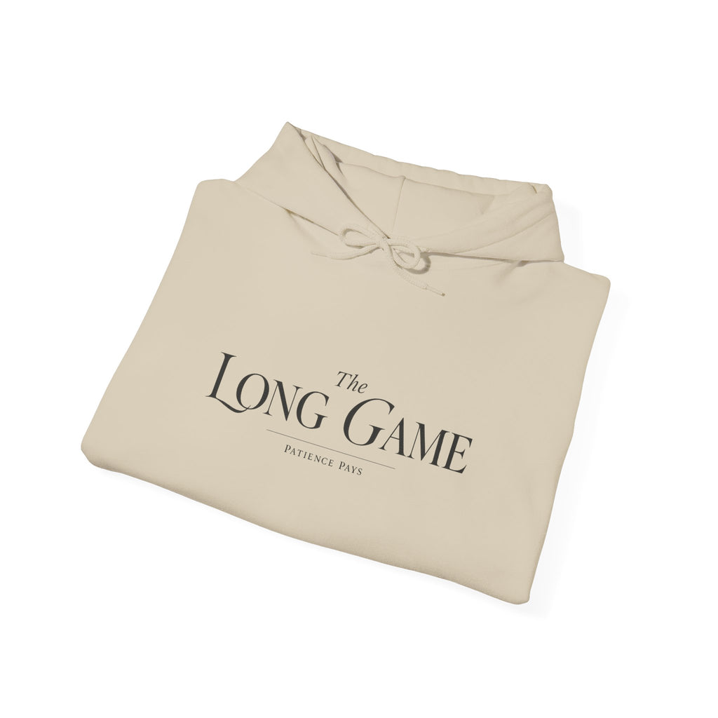 The Long Game Hoodie — Minimalist Motivational Pullover