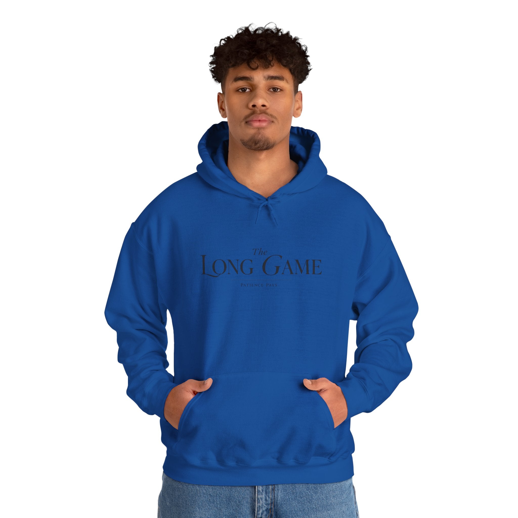 The Long Game Hoodie — Minimalist Motivational Pullover