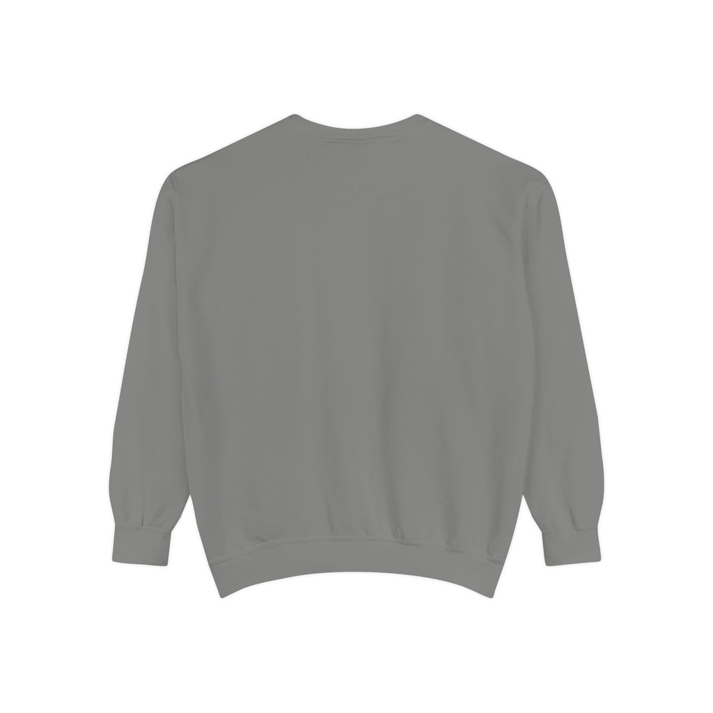 Minimalist Statue Crewneck Sweatshirt — "Love Over Fear" Graphic