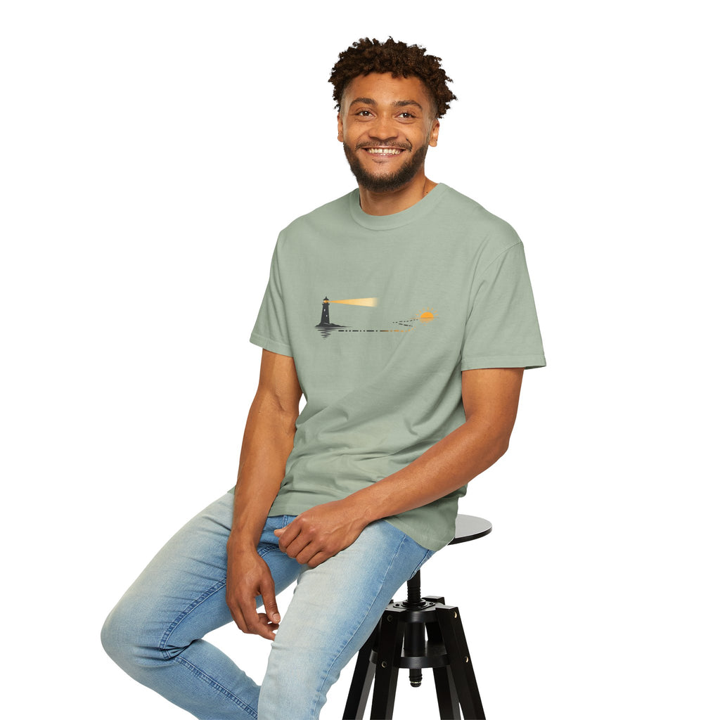 Lighthouse Sunset Graphic T-Shirt