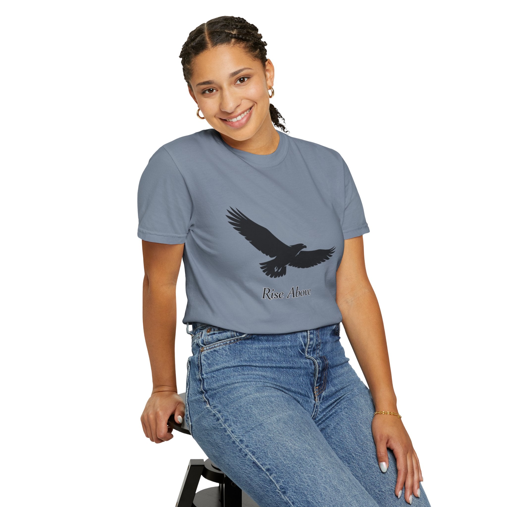 Eagle "Rise Above" T-Shirt — Inspirational Graphic Tee