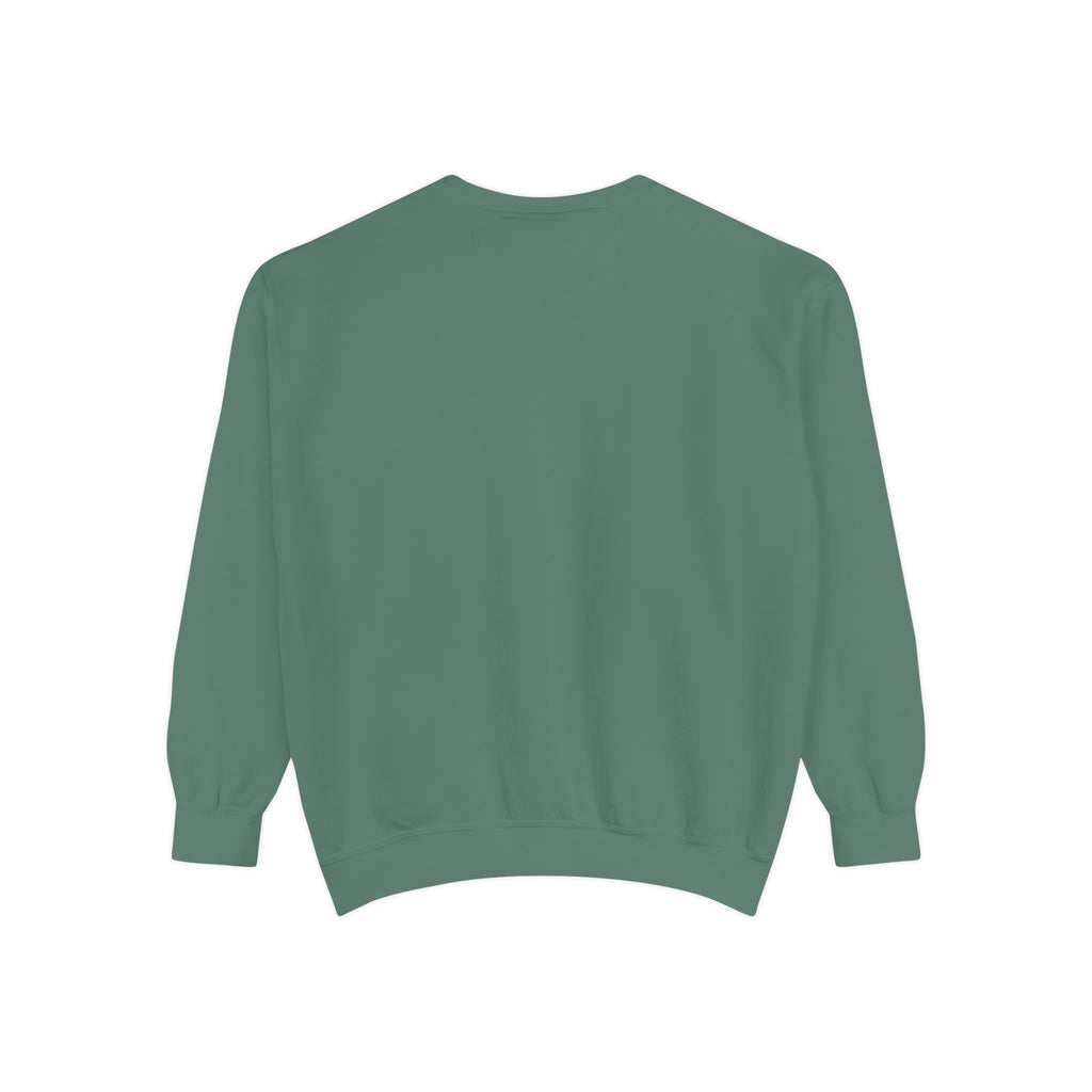 Minimalist Statue Crewneck Sweatshirt — "Love Over Fear" Graphic