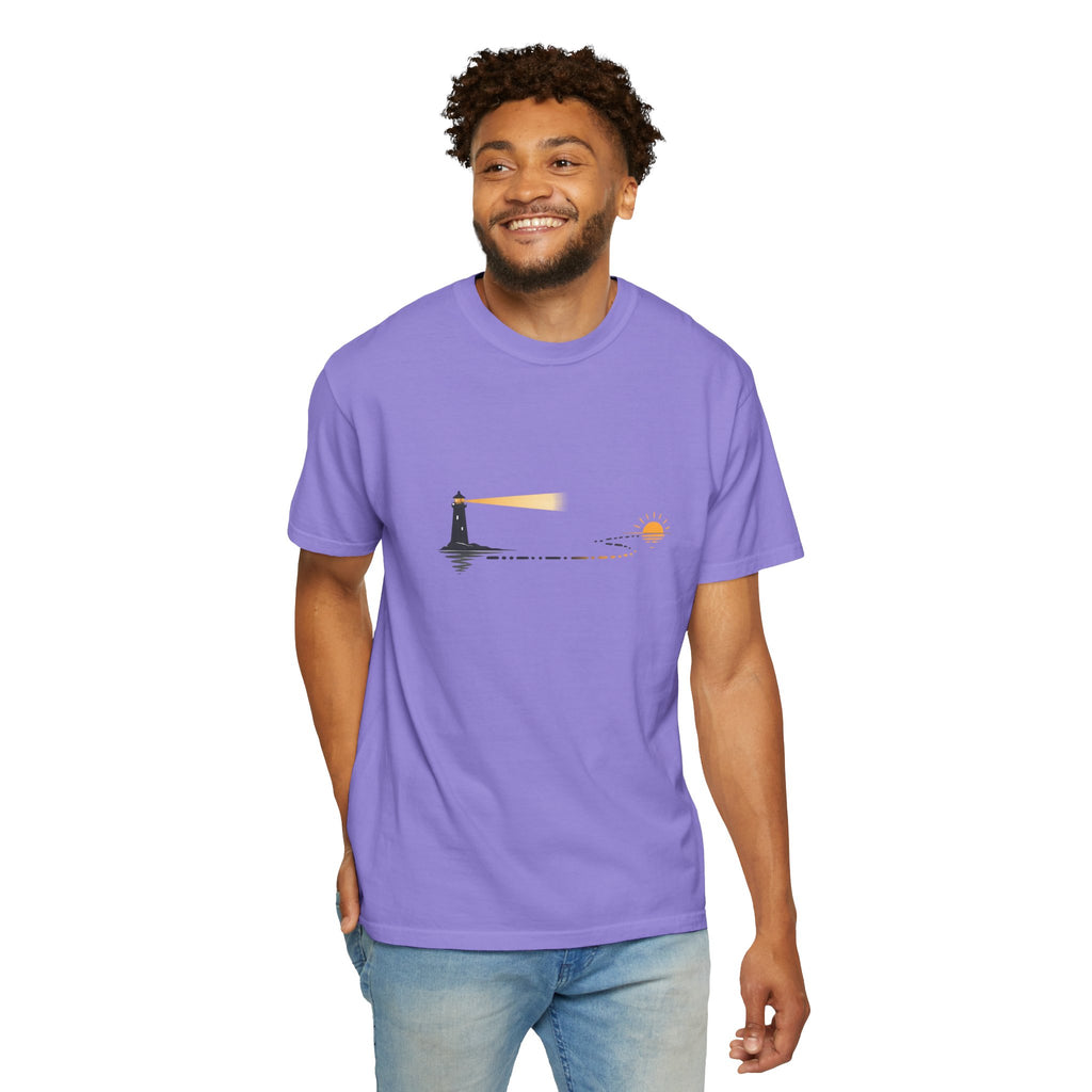Lighthouse Sunset Graphic T-Shirt